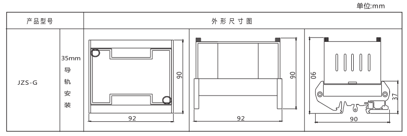 JZS-G-21繼電器外形尺寸及安裝尺寸圖 JZS-G-21繼電器外形尺寸及安裝尺寸圖